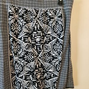 Anthropologie' Akini Stylish Black and White Skirt